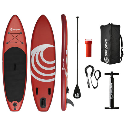 9'6'' Aufblasbares Paddleboard (Lobster Red)