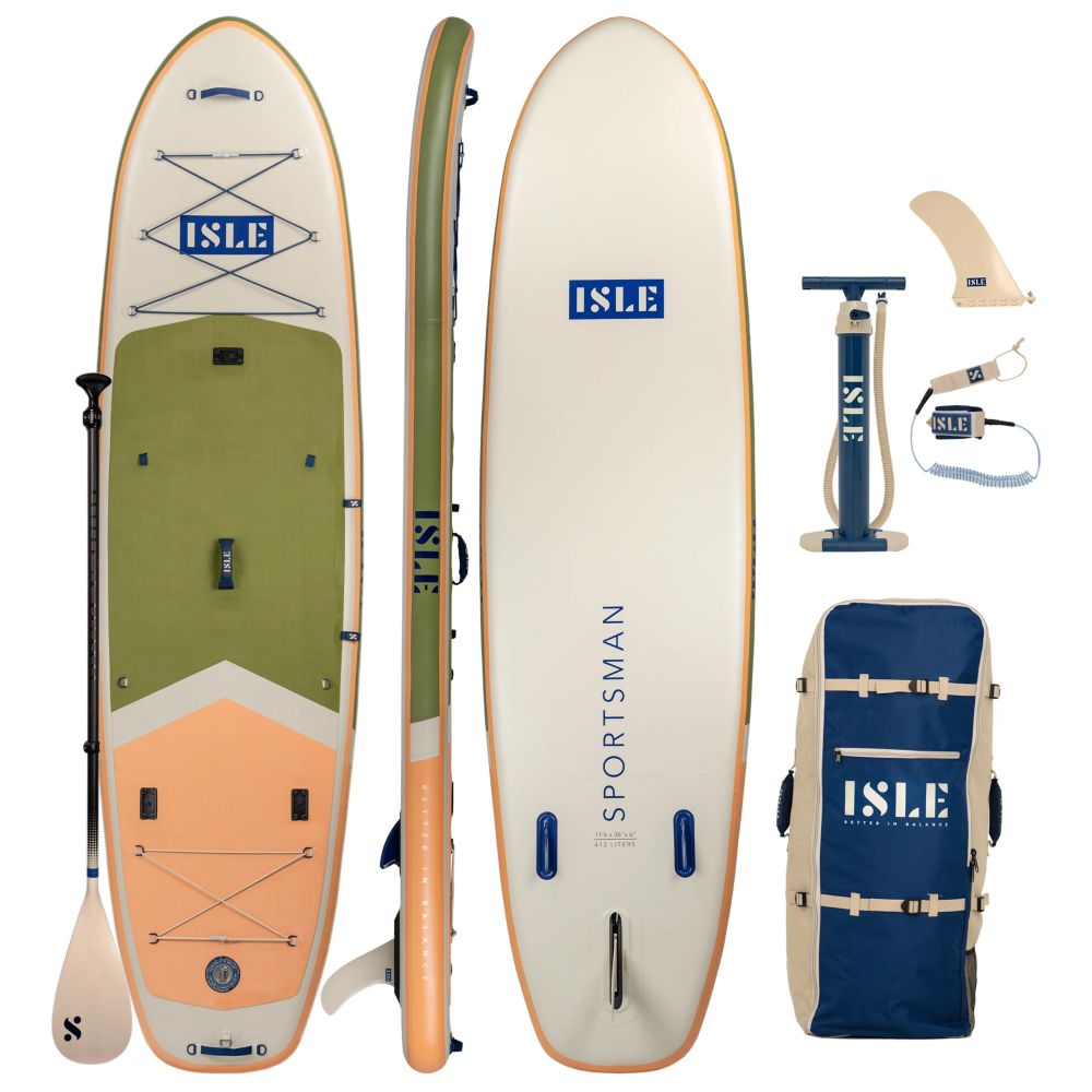SUP Warehouse - ISLE - Sportsman Paddleboard (Moss/Sun)