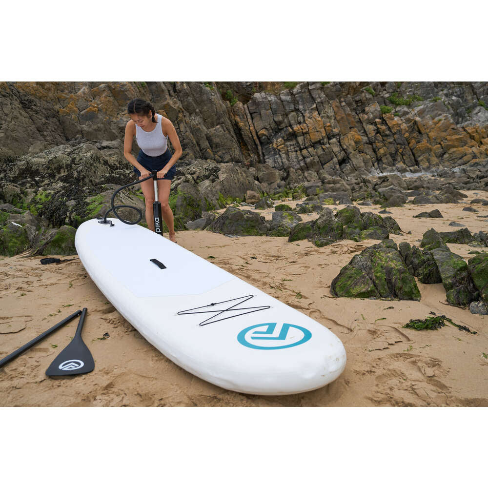 10' Aufblasbares SUP-Paddleboard (weiß)