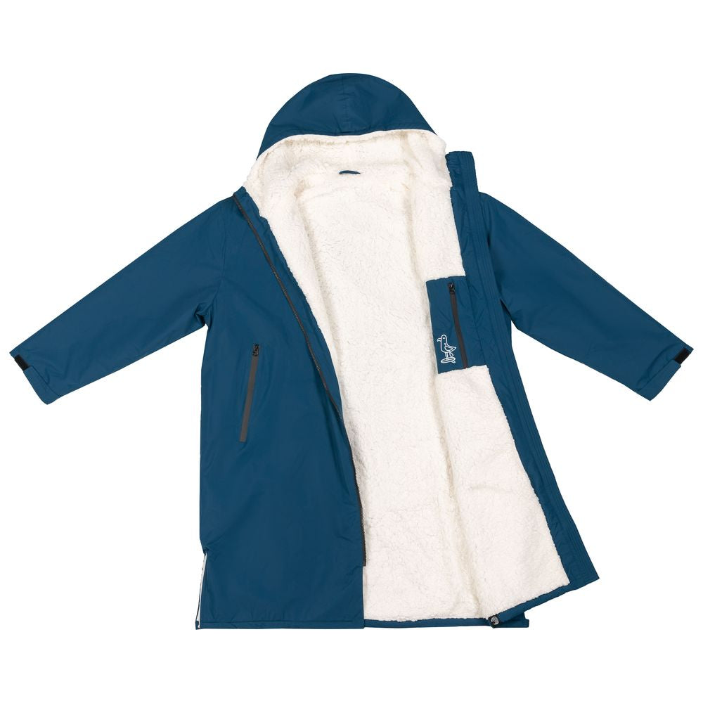 Samphire Kids Weatherproof Long Sleeve Changing Robe (Atlantis Navy)