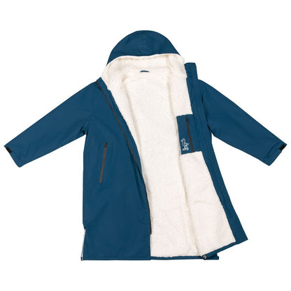 Samphire Kids Weatherproof Long Sleeve Changing Robe (Atlantis Navy)