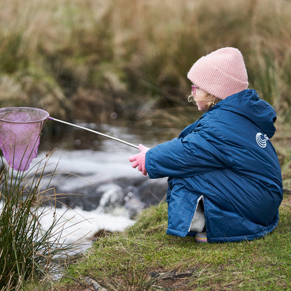 Samphire Kids Weatherproof Long Sleeve Changing Robe (Atlantis Navy)