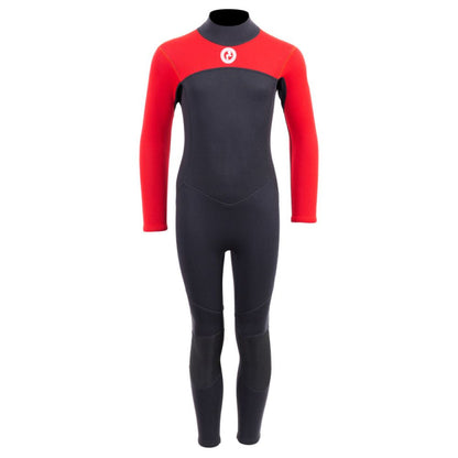 SUP Warehouse - Two Bare Feet - Kids Thunderclap 2.5mm Full Wetsuit (Black/Red)