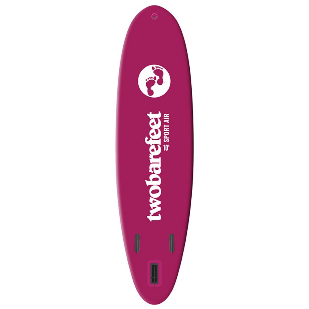 SUP Warehouse - Two Bare Feet - Sport Air Allround 10'6" x 33" x 4.75" Inflatable SUP Starter Pack Paddleboard (Raspberry)