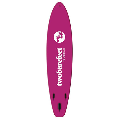 SUP Warehouse - Two Bare Feet - Sport Air Tourer 12' x 33" x 6" Inflatable SUP Starter Pack Paddleboard (Raspberry)