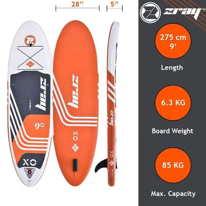 SUP Warehouse - X-rider Young 9" Inflatable SUP Package (Orange/White)