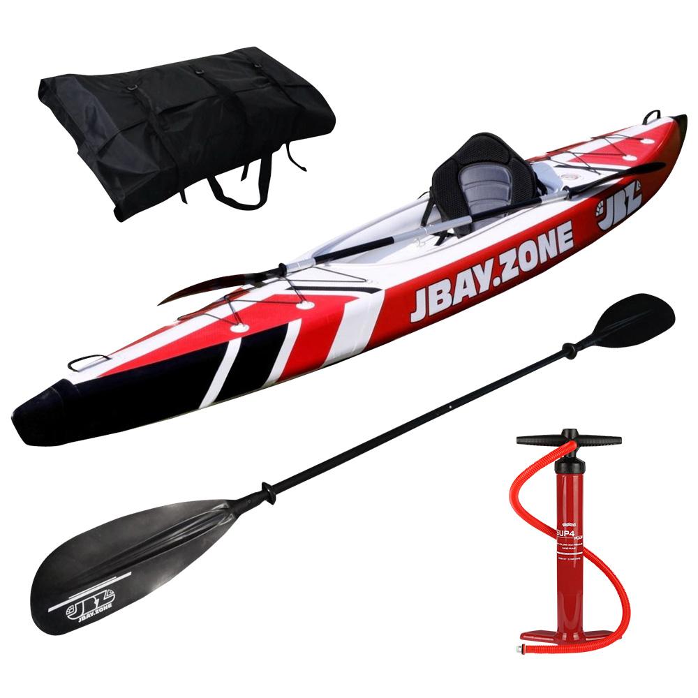 JBay Zone - V-Shape Mono Kayak Package (Red/White/Black)