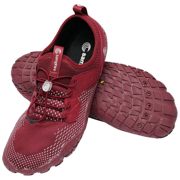 Deep best sale red shoes