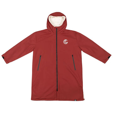 SUP Warehouse - Samphire - Weatherproof Long Sleeve Changing Robe (Deep Red)