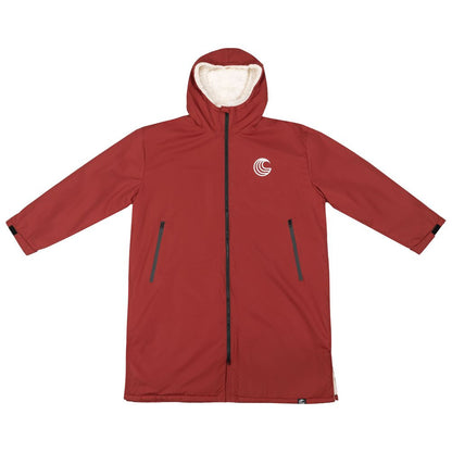 SUP Warehouse - Samphire - Weatherproof Long Sleeve Changing Robe (Deep Red)