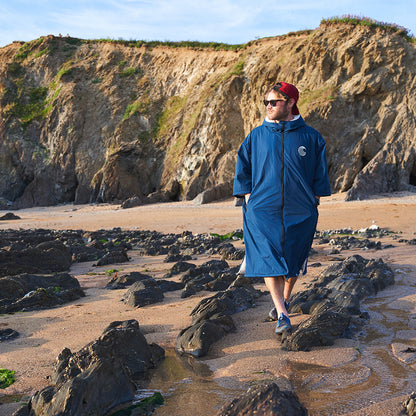 SUP Warehouse - Samphire - Weatherproof Short Sleeve Changing Robe (Atlantis Navy)