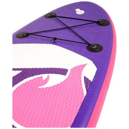 SUP Warehouse - Simple Paddle - Carver 9' Inflatable SUP Package (Purple/Pink)