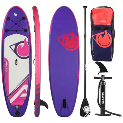 SUP Warehouse - Simple Paddle - Carver 9' Inflatable SUP Package (Purple/Pink)