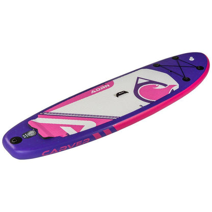 SUP Warehouse - Simple Paddle - Carver 9' Inflatable SUP Package (Purple/Pink)