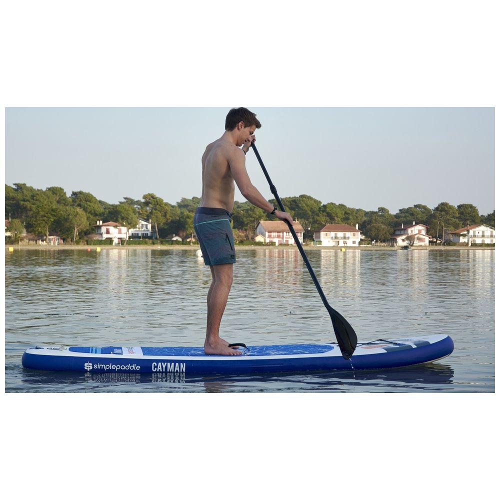 Simple Paddle - Cayman 10' Inflatable SUP Package (Dark Blue/White ...