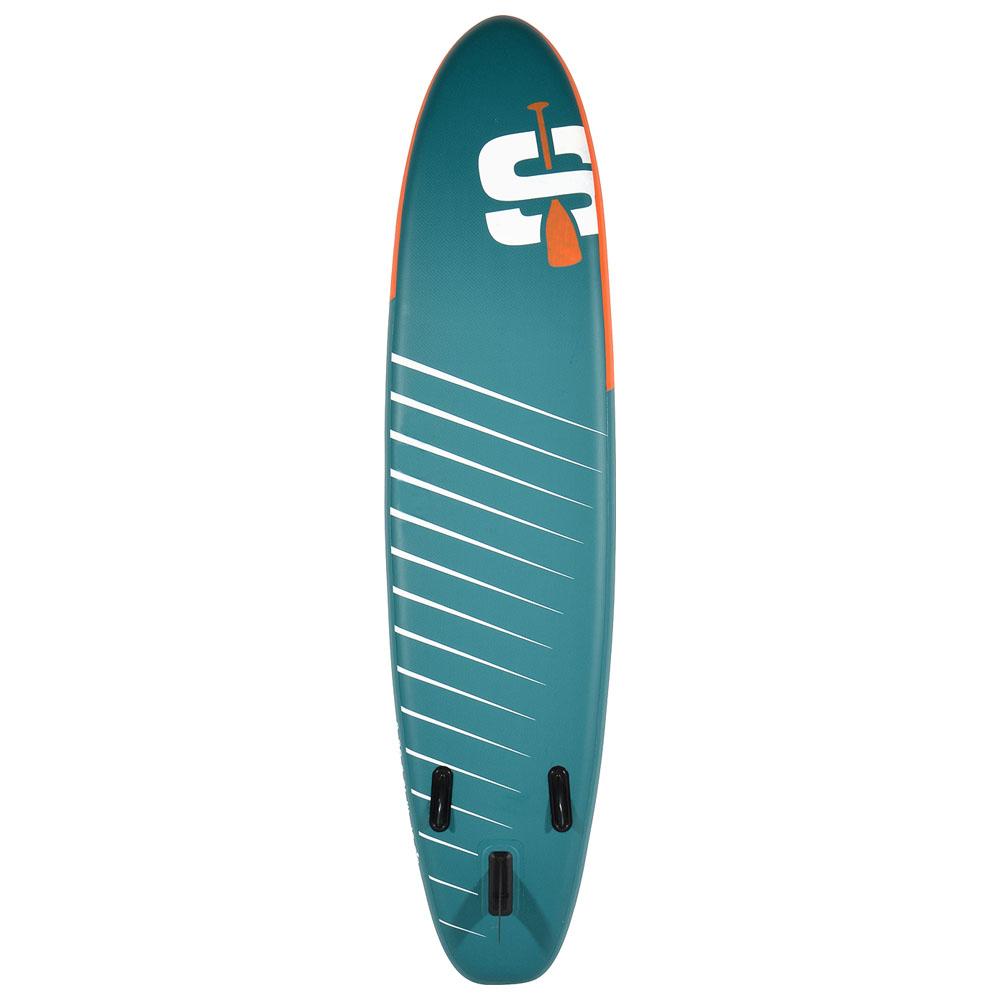 SUP Warehouse - Simple Paddle - M 10'6" Inflatable SUP Package (Blue/White/Orange)