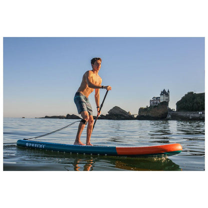 SUP Warehouse - Simple Paddle - M 10'6" Inflatable SUP Package (Blue/White/Orange)