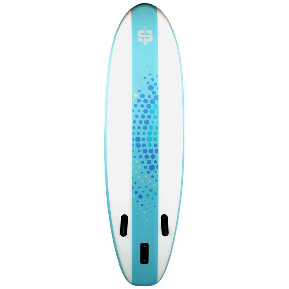 SUP Warehouse - Simple Paddle - Planet 9' Inflatable SUP Package (Blue/White)