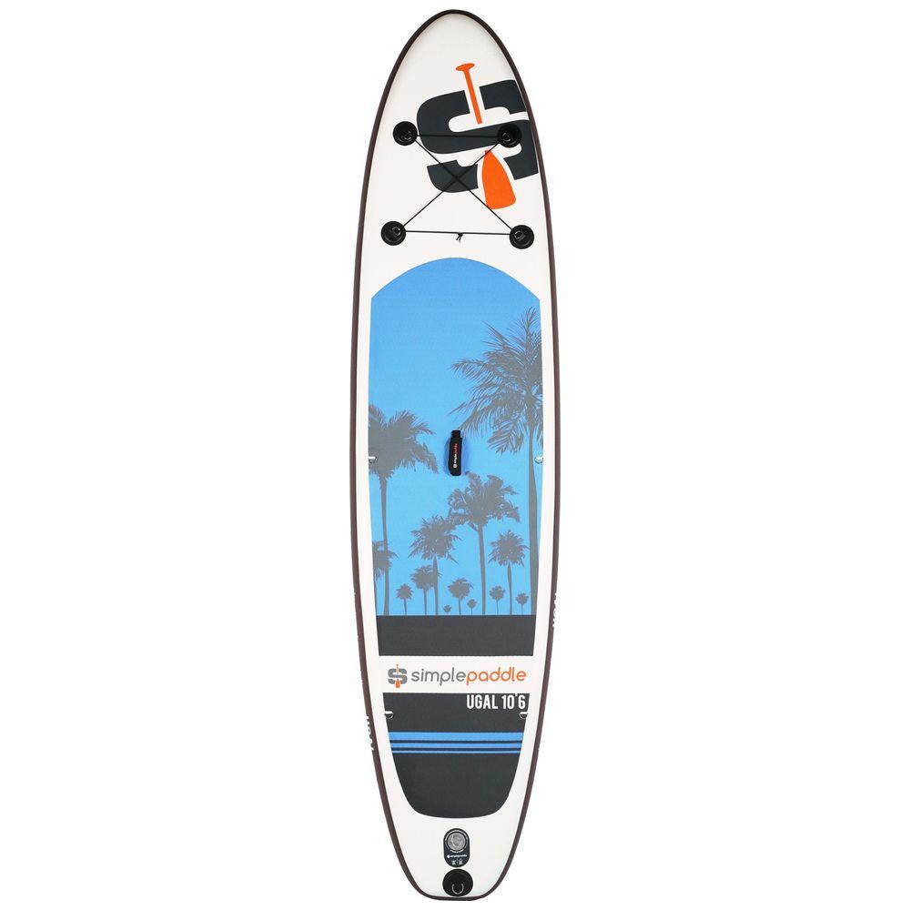 Simple Paddle - Ugal 10'6" Inflatable SUP Package (Blue/White)