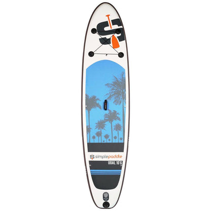 Simple Paddle - Ugal 10'6" Inflatable SUP Package (Blue/White)