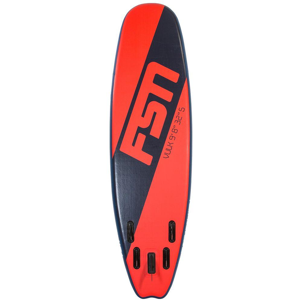 Vulk 9'8" aufblasbares SUP-Paket (Rot/Blau)