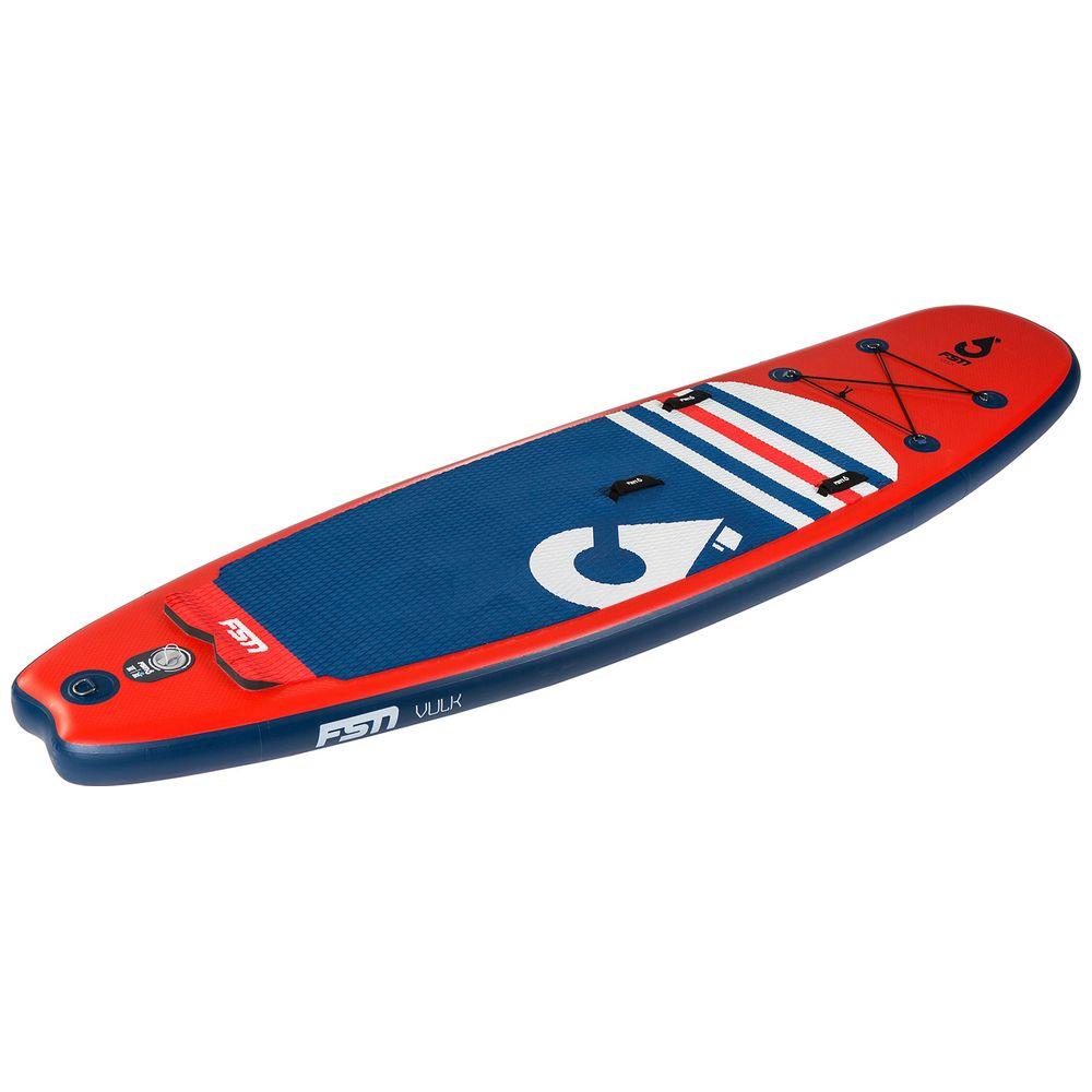 Vulk 9'8" aufblasbares SUP-Paket (Rot/Blau)