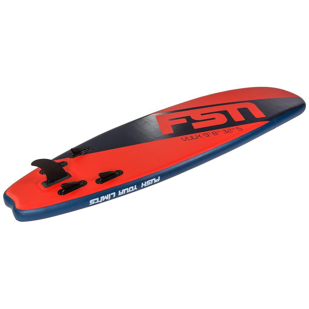 Vulk 9'8" aufblasbares SUP-Paket (Rot/Blau)