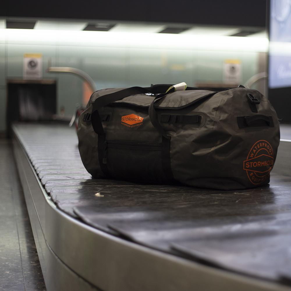 Expedition 90L Duffle Bag (Charcoal/Orange)