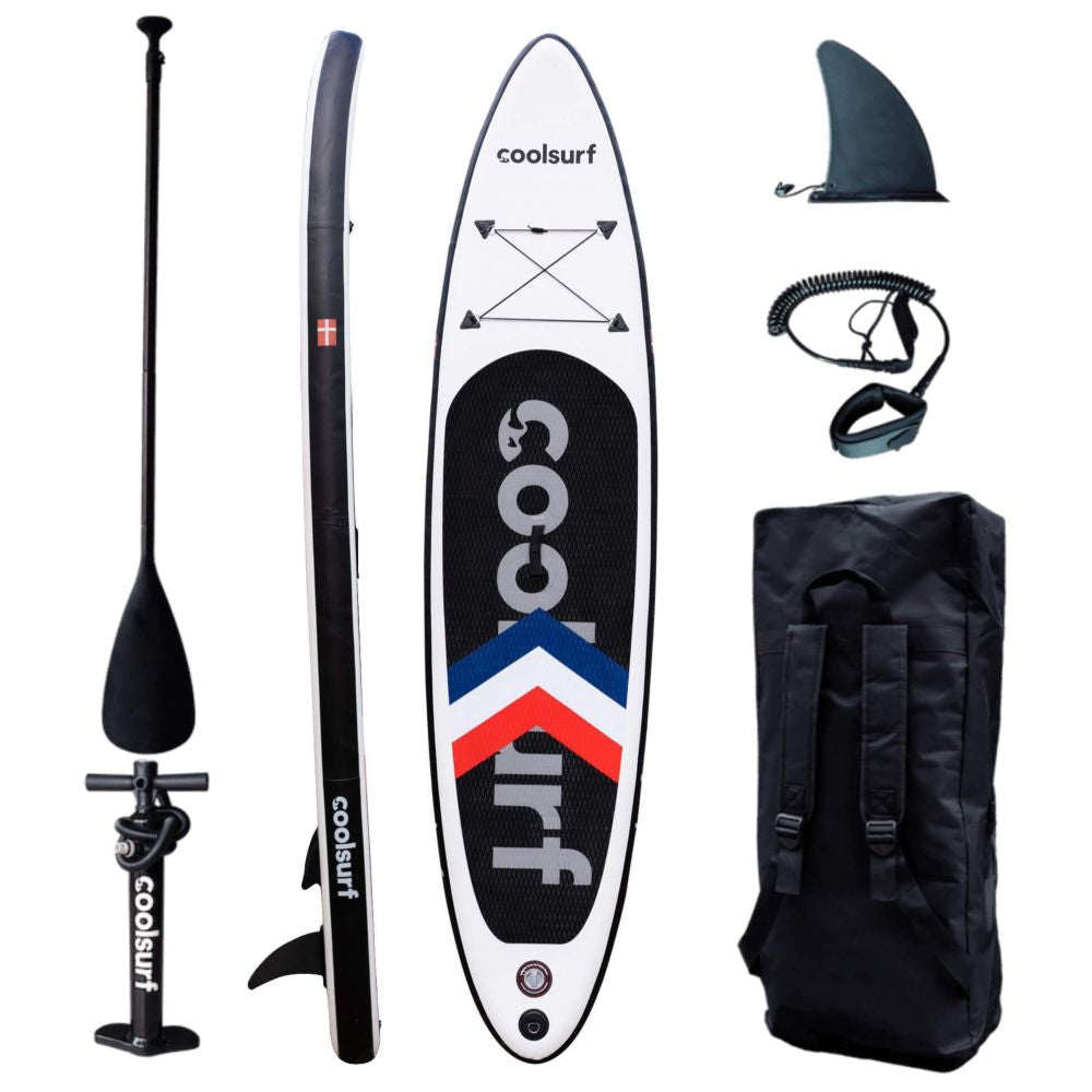 SUP Warehouse - Coolsurf - 10'9" LYON Paddleboard (White/Black)