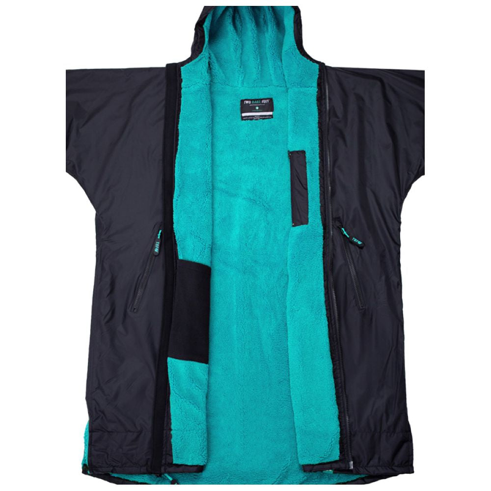 SUP Warehouse - Two Bare Feet - Kids Weatherproof Changing Robe (Black/Teal)