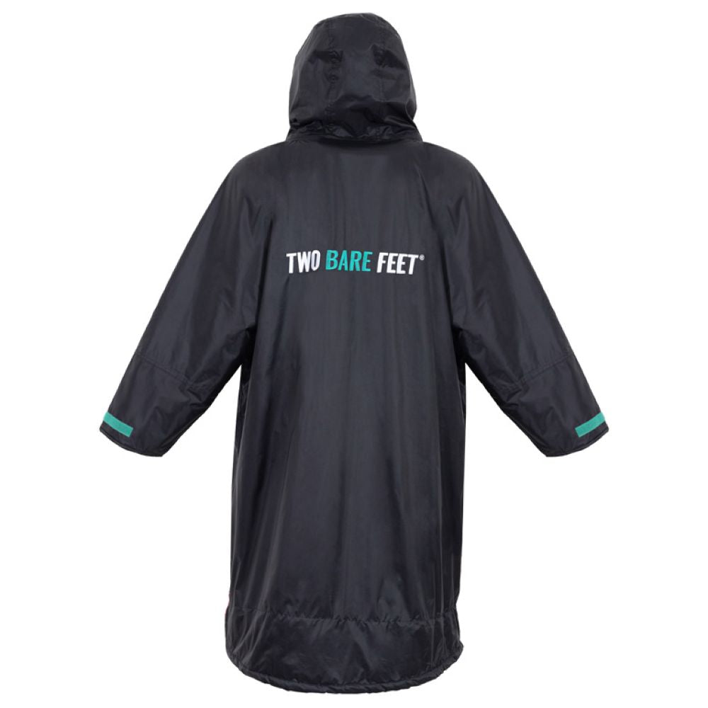 Kids Weatherproof Changing Robe (Black/Teal)