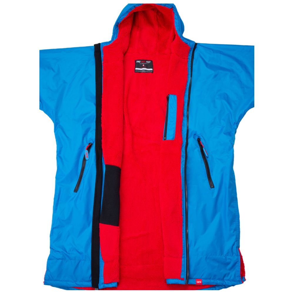 Kids Weatherproof Changing Robe (Blue/Red)