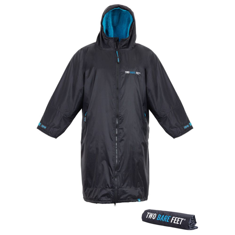 SUP Warehouse - Two Bare Feet - Weatherproof Changing Robe (Black/Blue)