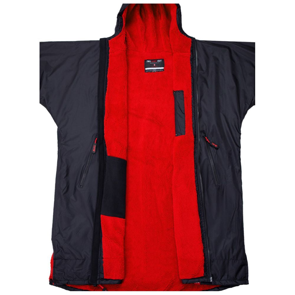 SUP Warehouse - Two Bare Feet - Weatherproof Changing Robe (Black/Red)