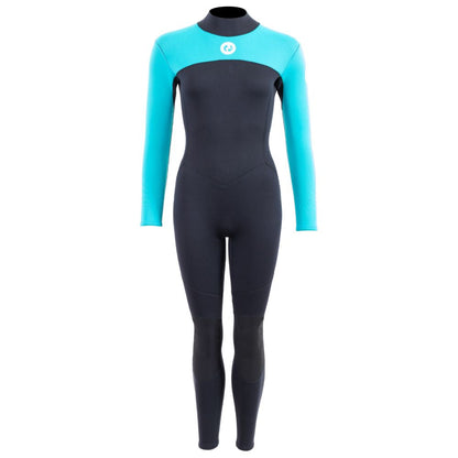 SUP Warehouse - Two Bare Feed - Womens Thunderclap 2.5mm Wetsuit (Black/Aqua)