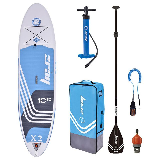 X-Rider X2 10'10" Aufblasbares SUP-Paket (Blau/Weiß)