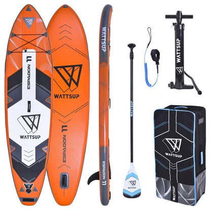 WattSup - Espadon 11' Inflatable SUP Package (Orange)