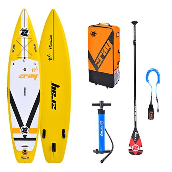 Fury Dual Chamber 11'6 Aufblasbares SUP-Paket (Gelb)